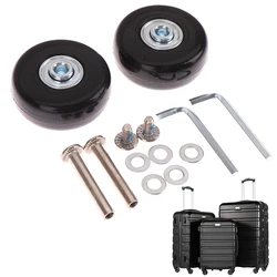 Hot Sale Black Luggage Suitcase Replacement Wheels Suitcase Repair OD 40/50mm Axles Deluxe Black With Screw