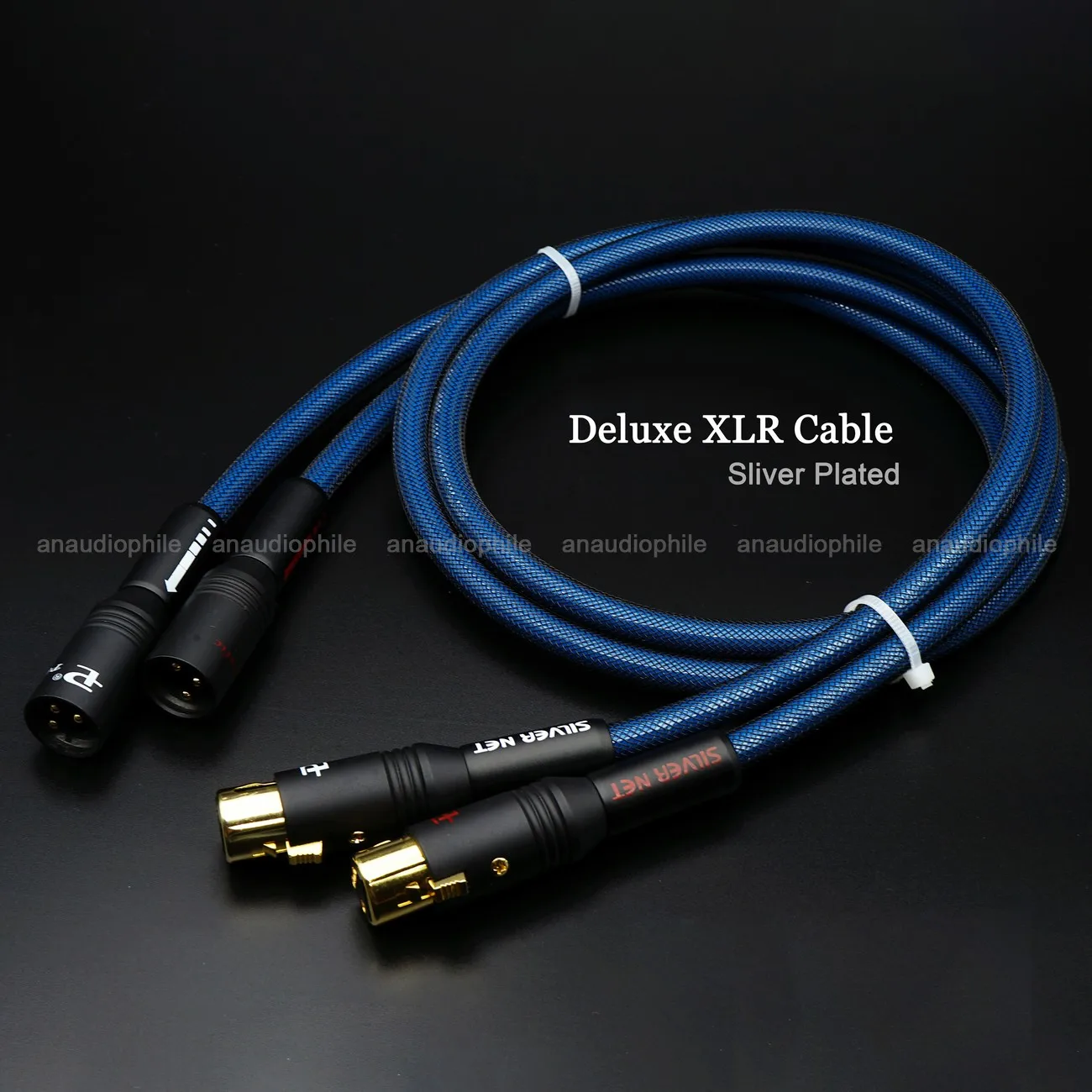 HiFi XLR Balanced Cable Sliver Plated 3 Pin XLR Male To Female Audio Cable For Studio Amplifier Preamp DAC