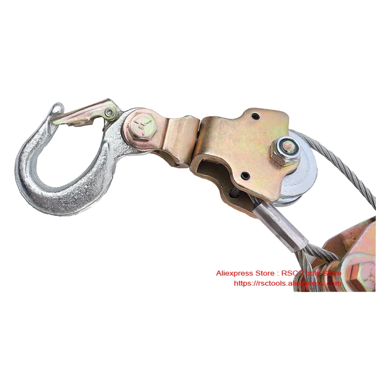 2T Japanese Style Ratchet Cable Puller Hand Steel Wire Rope Puller Ratchet Pulling Wire Grip