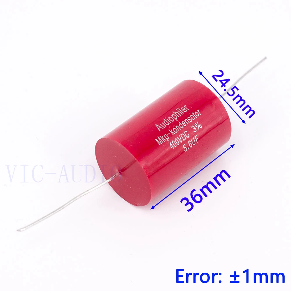 Конденсатор Audiophiler Mkp конденсатор с алюминиевой крышкой, 5,6 мкФ 400V DC 3% HI-FI Лихорадка безэлектродный конденсатор аудио конденсатор с алюминиевой крышкой, муфта деления частоты 5,6 мкФ