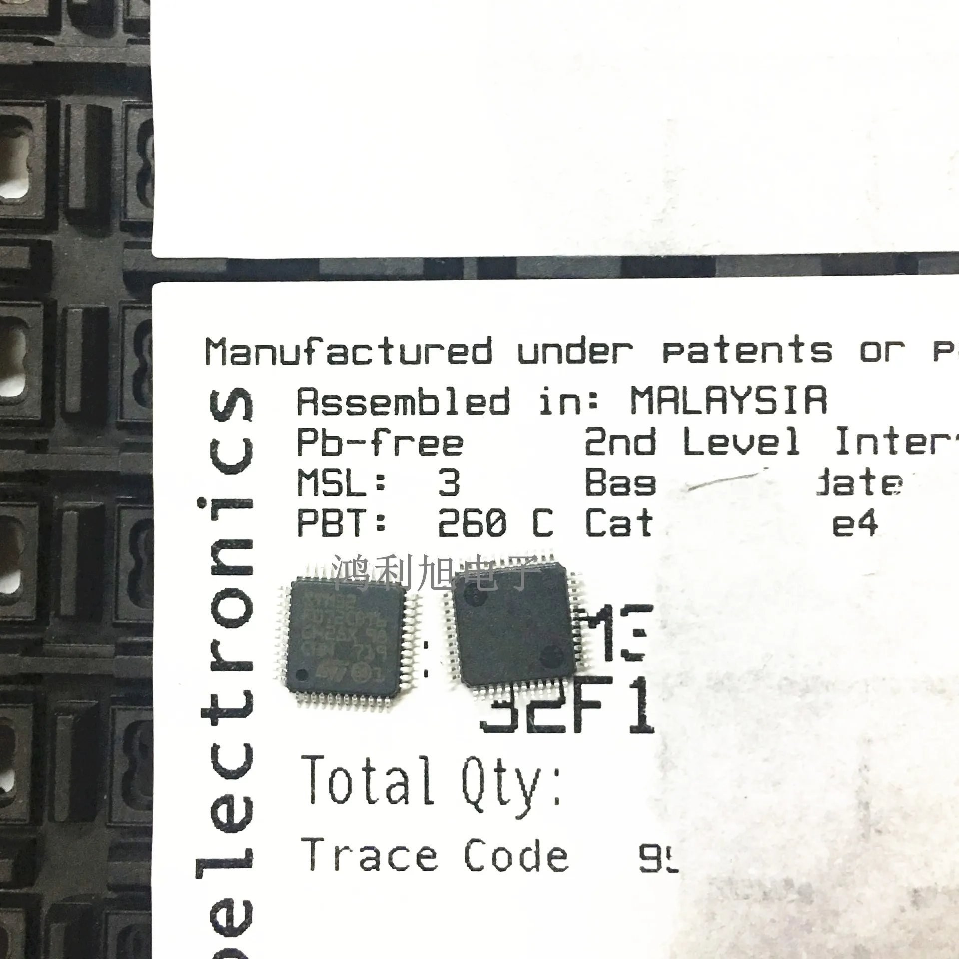 5PCS/Lot STM32F072CBT6 MCU 32-bit ARM Cortex M0 RISC 128KB Flash 2.5V/3.3V 48-Pin LQFP Tray