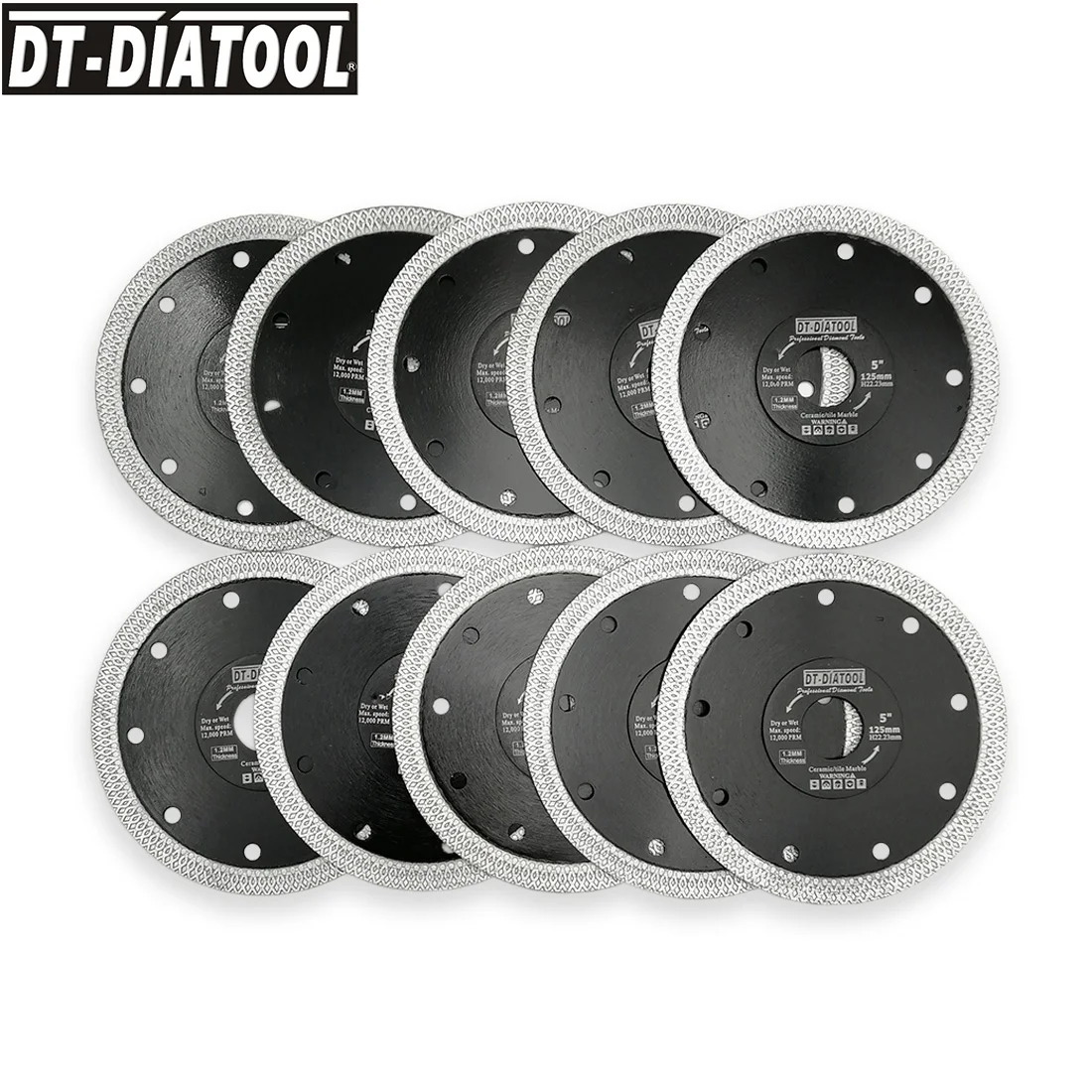 DT-DIATOOL 10pcs/pk Dia 125mm/5