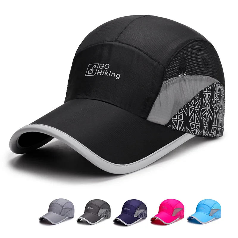 New Summer Outdoor Sport Breathable Ultra-Thin Quick Drying Women Men's Baseball Cap Climbing Fishing Hiking Sunscreen Hat A163