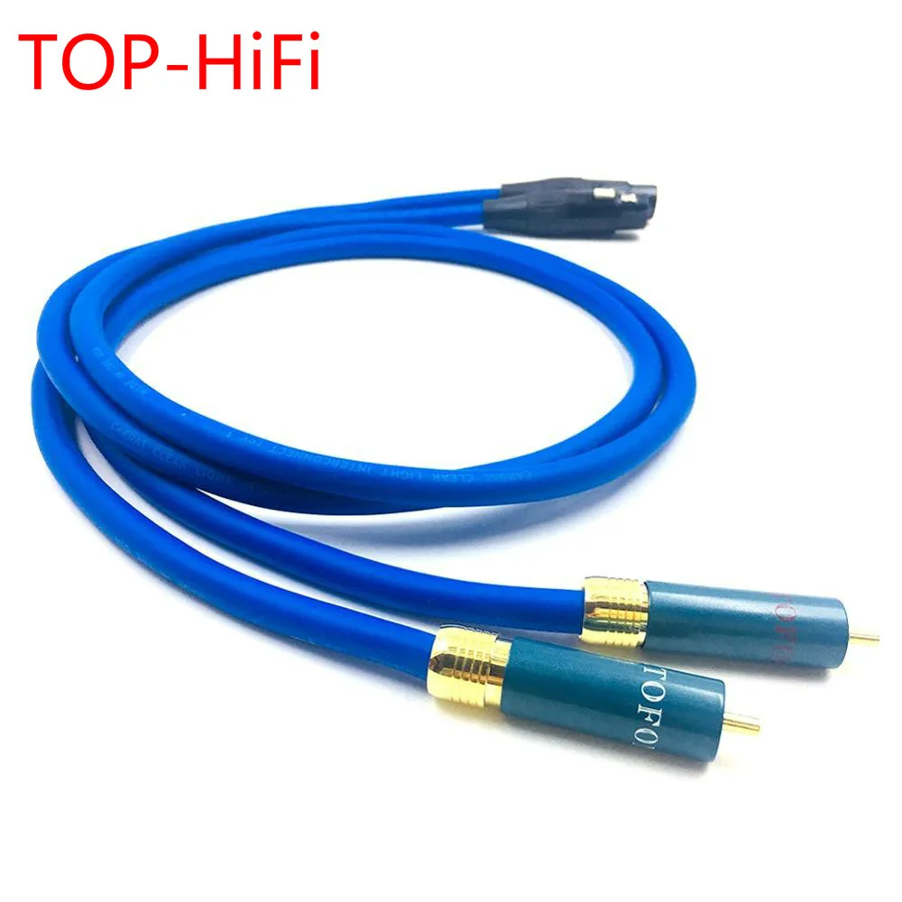 

TOP-HiFi Pair Ortfon-1 RCA Male to XLR Female Balacned Audio Interconnect Cable XLR to RCA Cable with CARDAS Clear-Light-USA