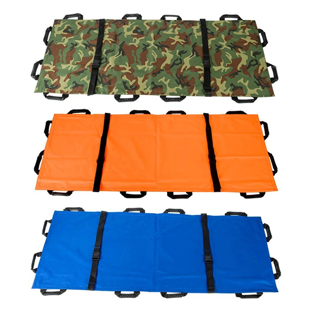 Thickened Canvas 12 Handles Soft First Aid Home Household Medical Stretcher With Handbag