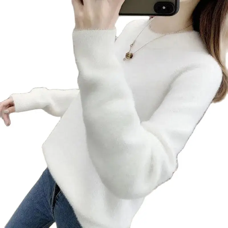 Women Spring And Autumn Woolen Plush Short Jacket 2021 Female New Korean Zipper Of The Loose Hooded Plush Cardigan Top Coat A350