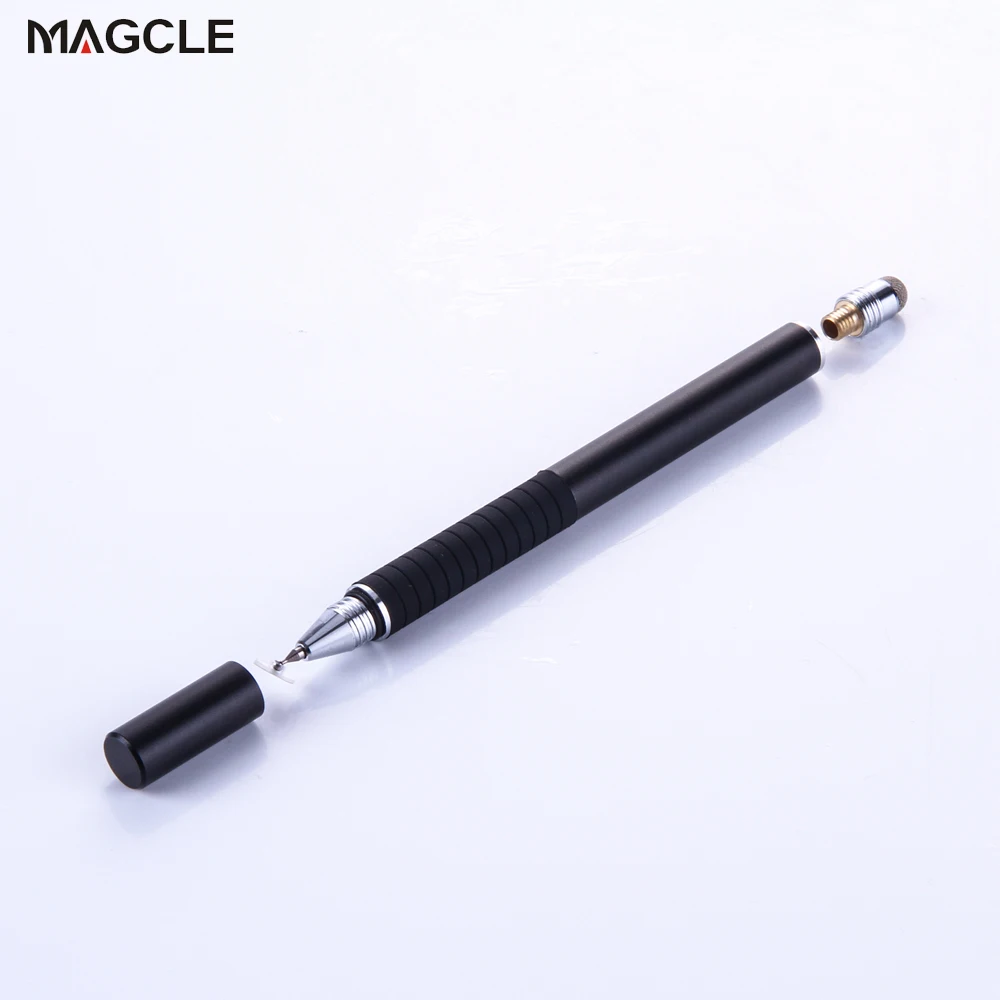 2in1 Capacitive Pen Touch Screen Drawing Pen Stylus with Conductive Touch Sucker Microfiber Touch Head for Tablet PC Smart Phone