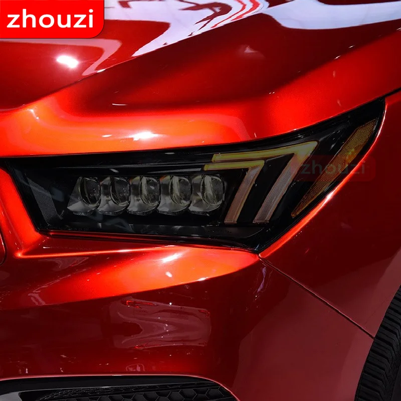 

2 Pcs For Acura MDX 2017-2020 Car Headlight Tint Black Protective Film Vinyl Protection Transparent TPU Sticker Accessories