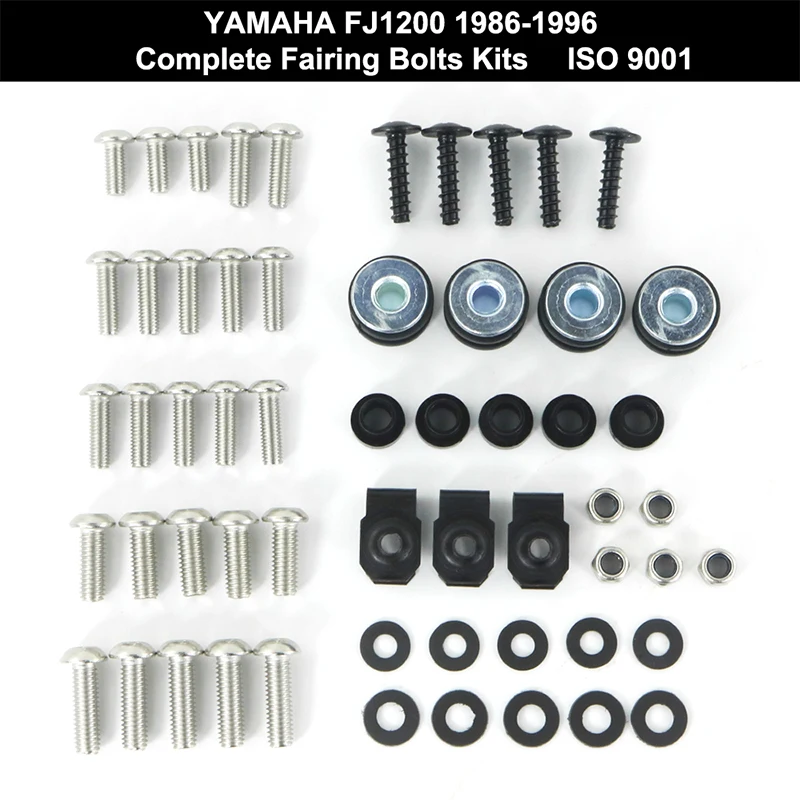 

Fit For Yamaha FJ1200 1986-1996 Motorcycle Complete Full Fairing Bolt Kit Body Screws Nuts Clips Covering Bolts Stainless Steel