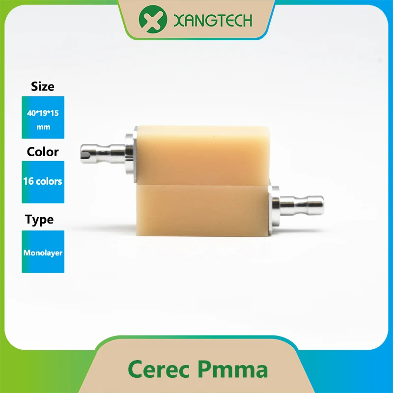 

XANGTECH B40 Monolayer Cerec Pmma Block 38-15.2-15.2mm 4Pcs for Dental Lab Sirona System