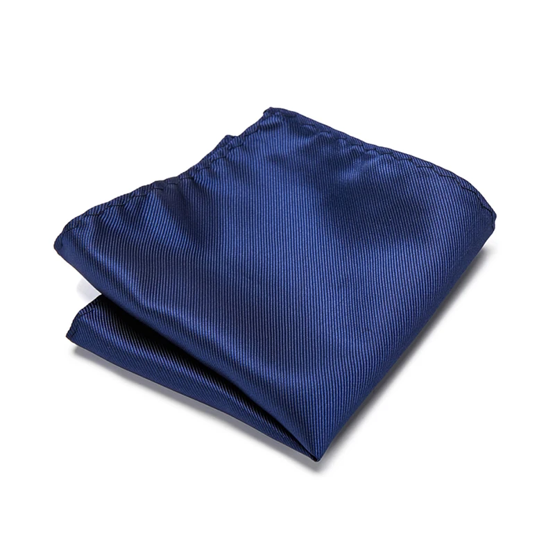 Fashion Silk Hankerchief Scarves Vintage Hankies Men\'s Pocket Square Handkerchiefs Striped Solid Snot Rag 22*22 cm