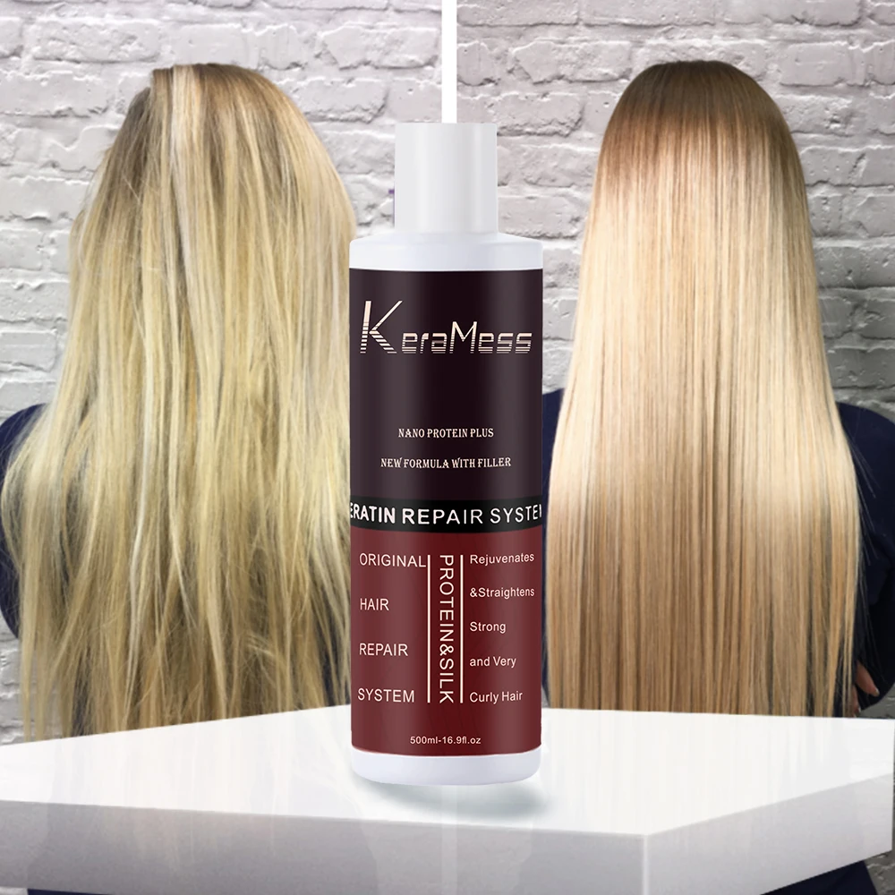 Wholesale Brazilian Keratin Hair Treatment Straightener Straightening Smoothing For Curly Hair With Natural  Keratin Salon