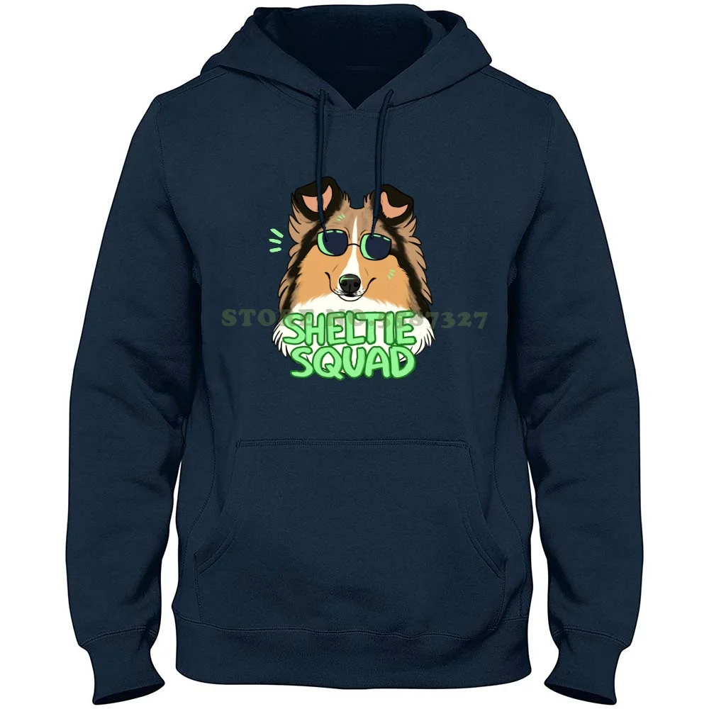 Sheltie Squad ( Sable ) 100% Pure Cotton Hoodie Sheltie Shetland Sheepdog Dogs Canine