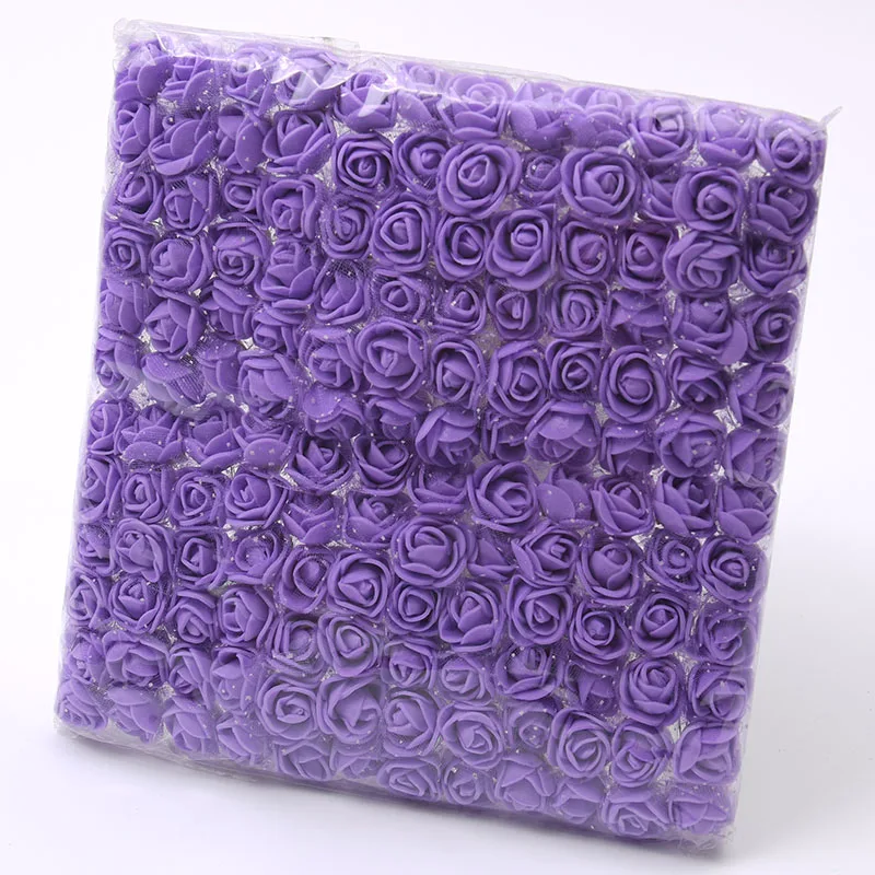 144 stücke Mini Spitze Pe Rose Schaum Blume Köpfe Bouquet Für Hochzeit Hause Dekoration Scrapbooking DIY Kranz Künstliche Blumen – Detail 23