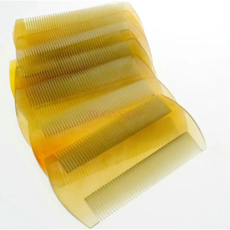 Natural Lambskin Comb Tweezers Combs Dense Teeth Double Row Encryption To Dandruff Anti Static Head natural comb dandruff comb
