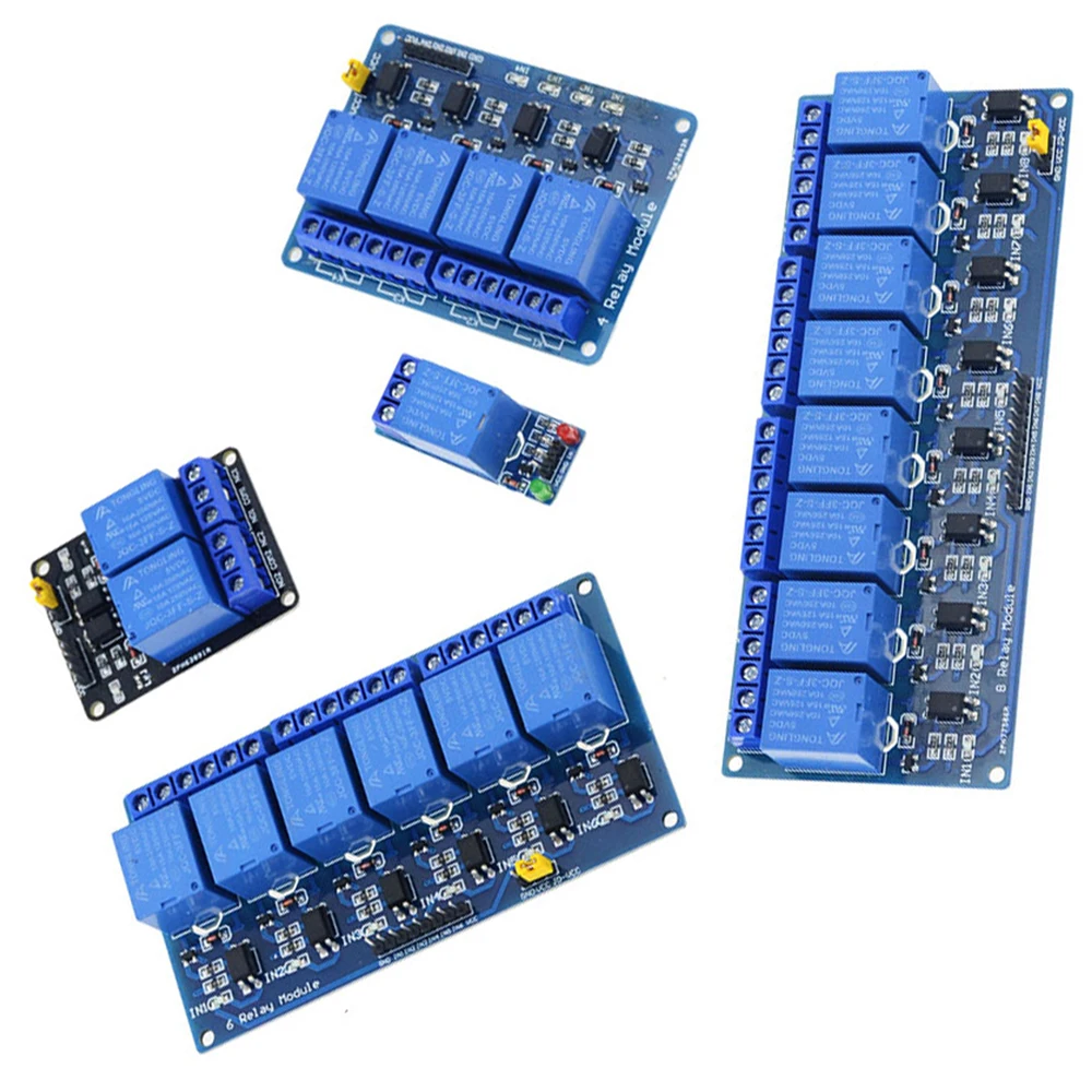 

6 8 Channel Relay Module DC5V 12V 24V With Optocoupler Relay Output 6 8 Way Relay Module For Voltage Relays 5V 12V 24V