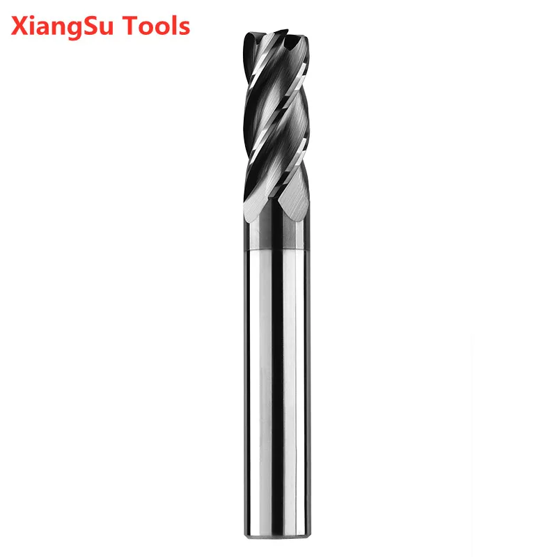 D4-D6mm HRC45 Corner Radius Endmill 4Flutes CNC Milling Cutter Alloy Tungsten Steel Maching Milling Tools For Steel