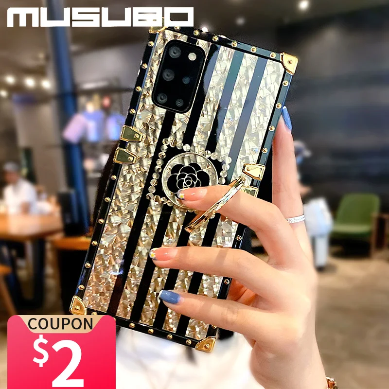 Musubo Cases For Samsung Galaxy S22 S23 Ultra S21 S24 Plus S20 FE Fundas Brand Cover A13 A12 A52S A53 A32 A03S Luxury Coque Capa