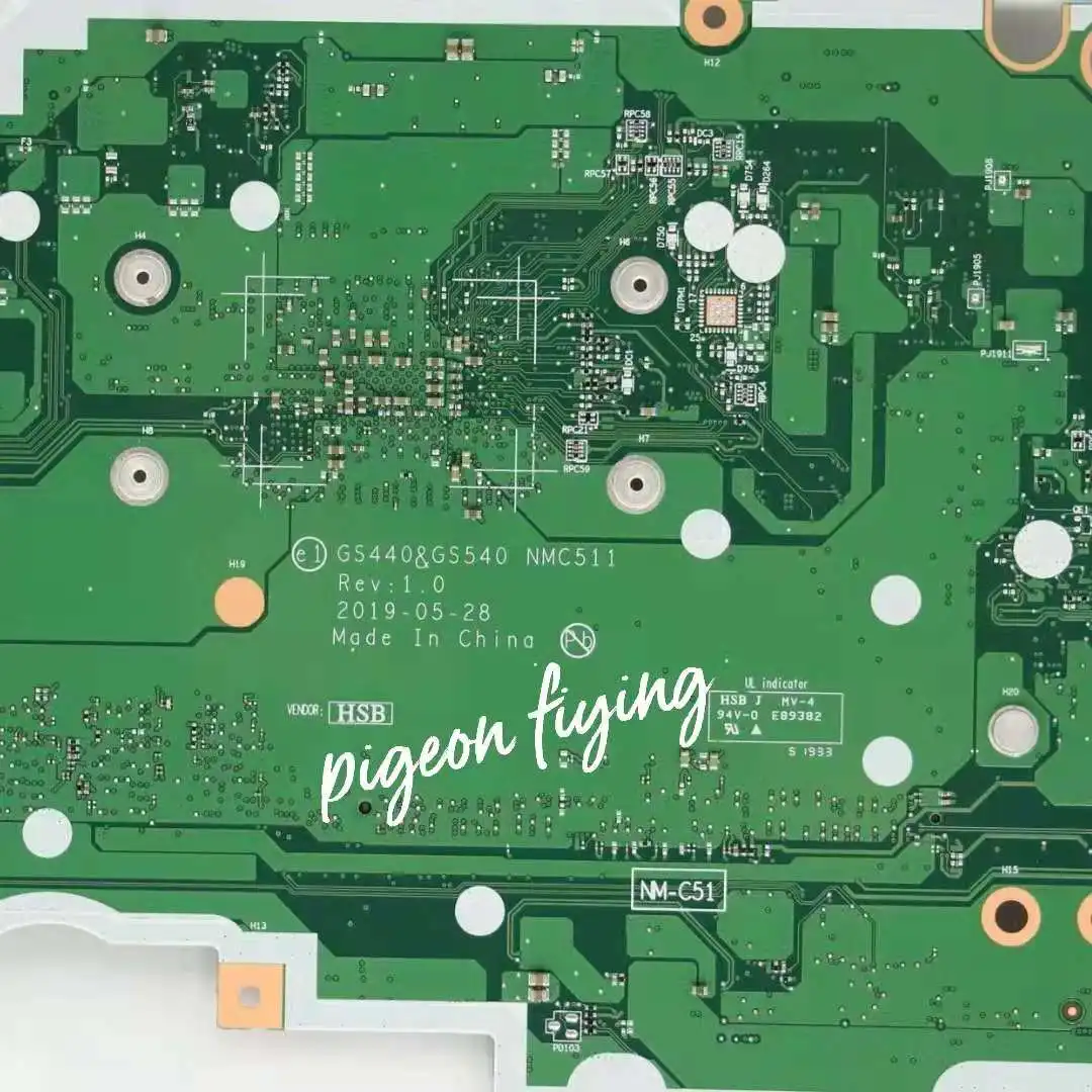 GS440&GS540 NM-C511 for Lenovo Ideapad S145-14API Laptop Motherboard 81UV CPU:R3-3200U UAM RAM:4G FRU:5B20S42798 5B20S42786