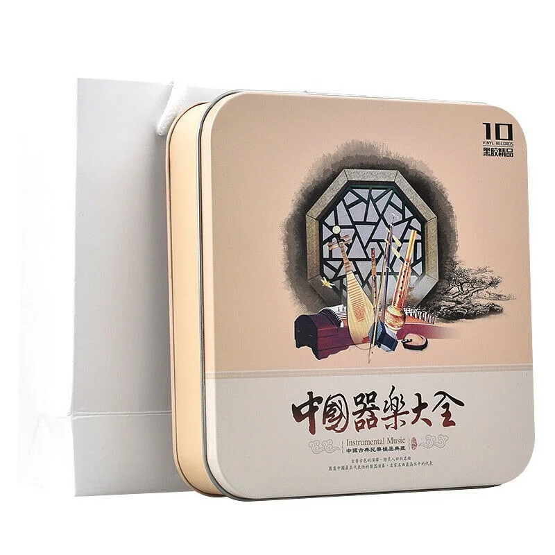 Música folclórica clásica china, 10cds, Guzheng, Hulusi, Erhu, Pipa, Guqin