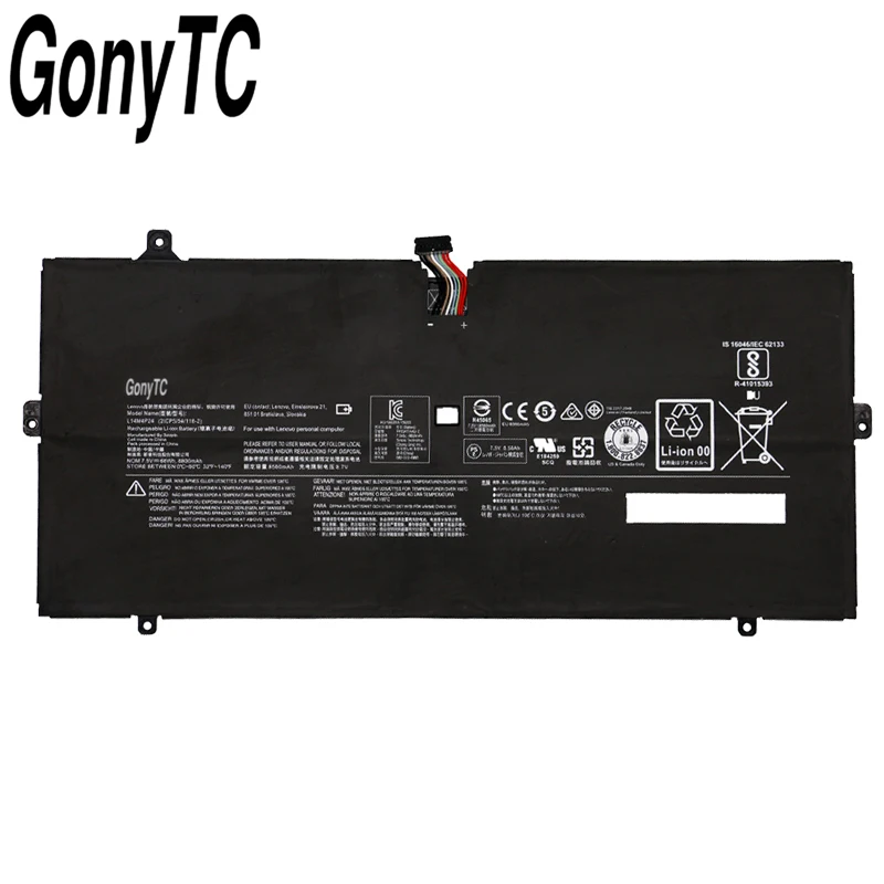 GONYTC L14M4P24 Genuine Original L14L4P24 Laptop Battery For Lenovo YOGA 4 PRO 900 900-13ISK 900-IFI 900-ISE 5B10H43261 Tablet