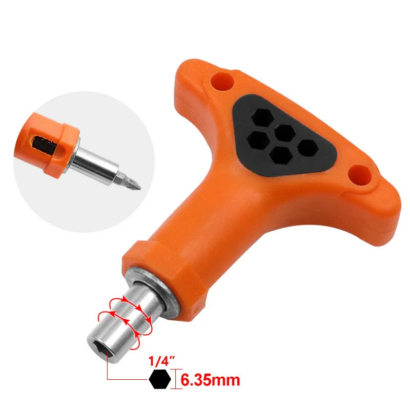 Household ratchet handle T-type screwdriver set Ratchet screwdriver bit Precision insulated handle for electrician hand tools