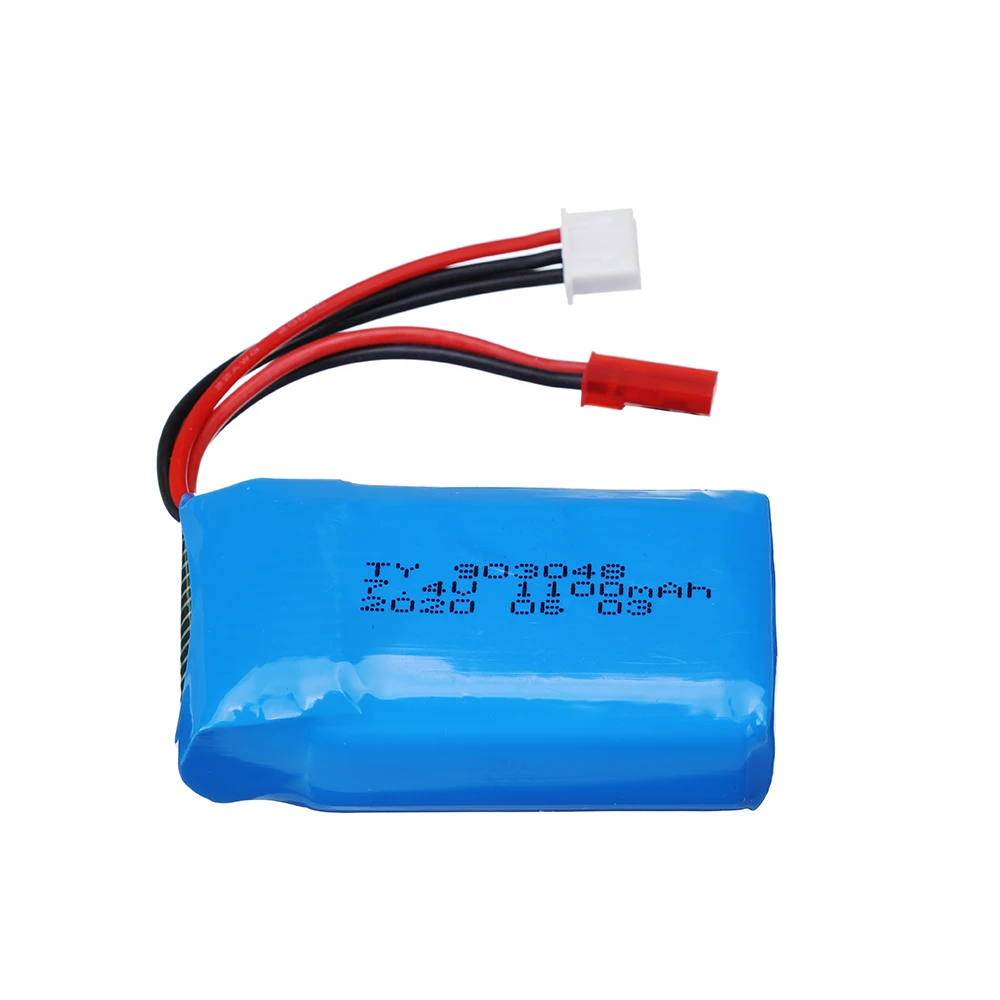 Batteria Lipo da 7,4 V 1100 mAh / caricabatterie da 7,4 V 903048   2S Per Wltoys A949 A959 A969 A979 V912 V913 V353 k929 V262 Ricambi Auto Rc Batteria