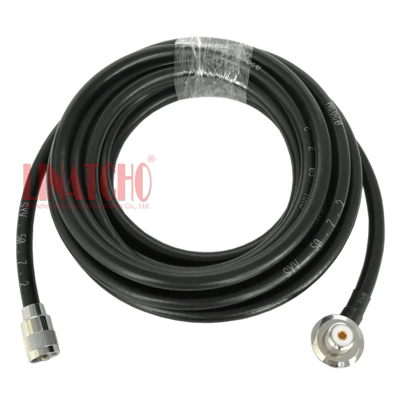 5 Meters RG213 Right Angle SO239 to PL259 UHF Male Dump Container Trucks Car Radio Antenna Connector &Cable