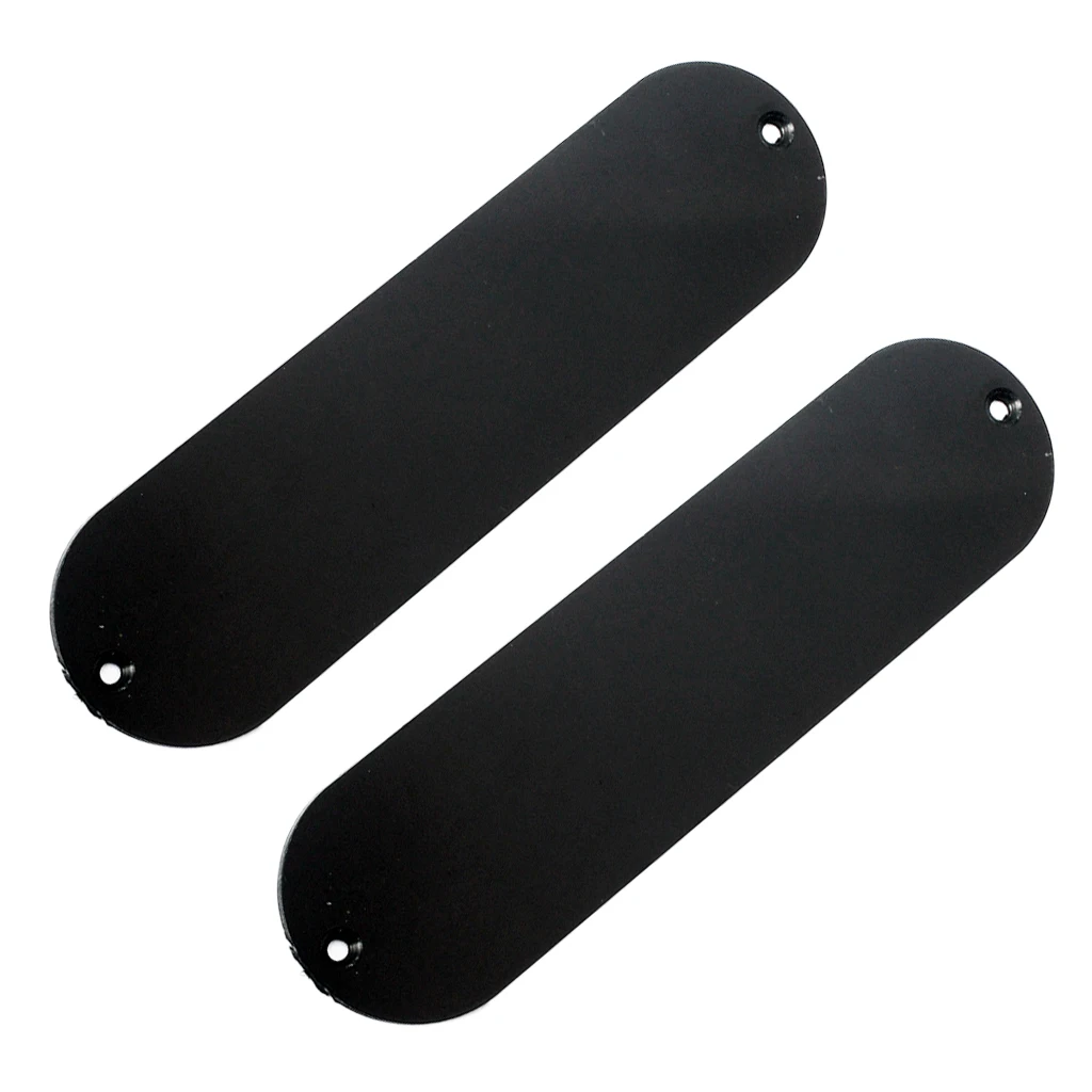 2pcs Unfinished Guitar Control Plate For Electric Guitar Replacement Black