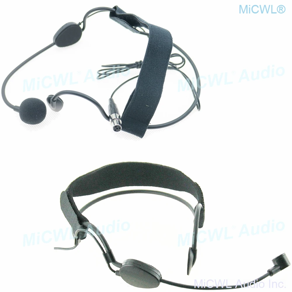 Black SM28 Headwear Cardioid Microphone for Shure Wireless BeltPack Headset System TA4F Mini