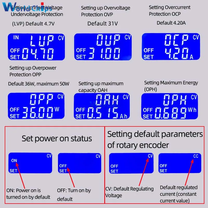 DC-DC Automatic Voltage Boost/Buck Converter Module CC CV 35W 4A Adjustable Power Supply OTP OCP OPP for Solar Charging