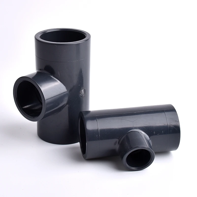 25~50 To 20~40mm UPVC Pipe Reducing Tee Connector Irrigation System Hydroponics Frame Aquarium Fish Tank 3-Way Tee Socket Joint