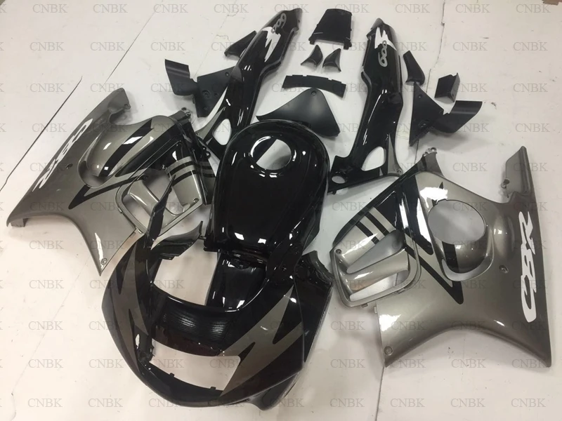 Plastic Fairings for CBR 600 F3 1997 CBR 600 F3 Full Body Kits 95 96 CBR 600 F3 Full Body Kits 1995 - 1998 Black Silver