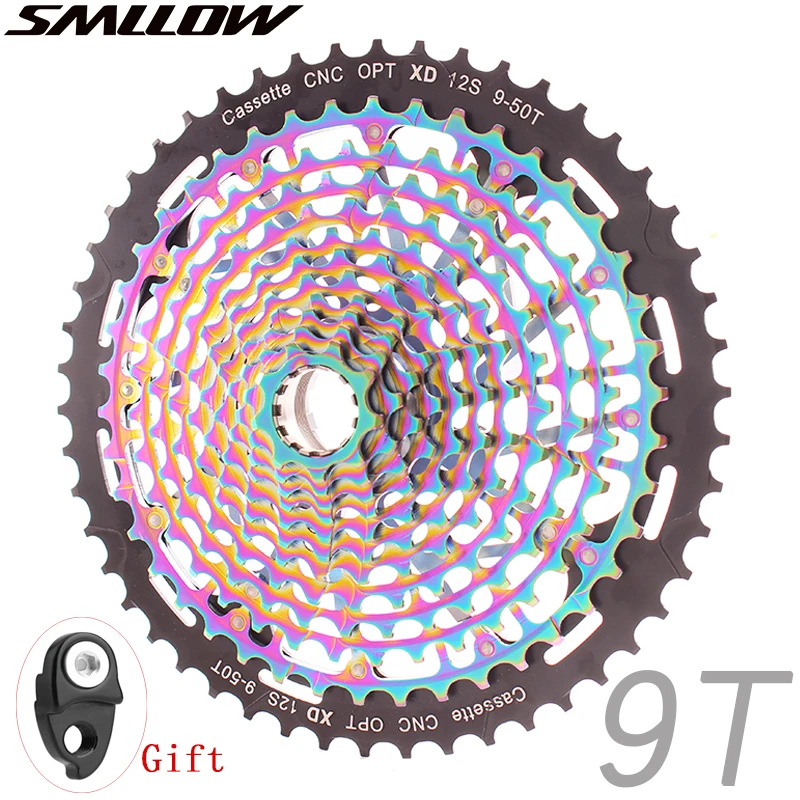 

SMLLOW Ultimate MTB 11 Speed 9-50T and 12 Speed 9-50T ULT XD Bicycle Cassette Rainbow Full steel Mountain Bike Flywheel Sprocket