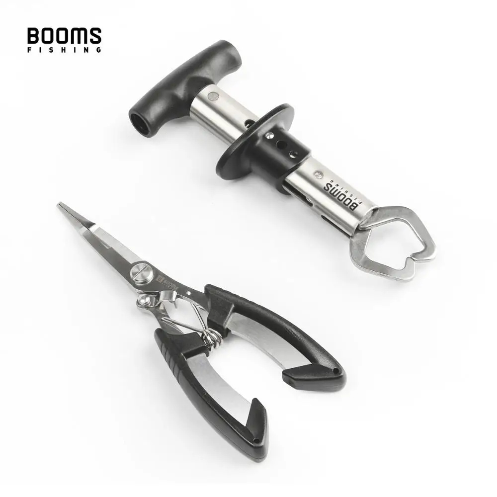 Boom Fishing H1027 pinze da pesca pinza per pesce Set di attrezzi da pesca multifunzione in acciaio inossidabile taglierine per trecce rimozione gancio