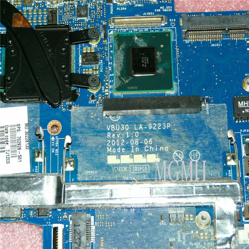 4-1102EG  Laptop motherboard Mainboard VBU30 LA-9223P Rev 1 0 Intel Core I5-3317U CPU für HP Envy Tested 100% Good