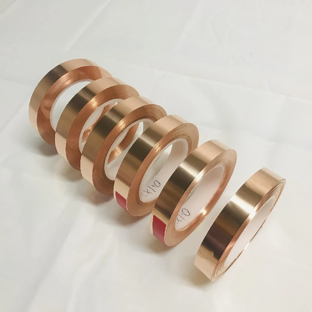 1M 99.99% Pure Copper Foil Strip Width 5/10/20/30mm High Purity T2 Red Copper Narrow Strip Foil Roll Thick 0.1~0.5mm Length 1M