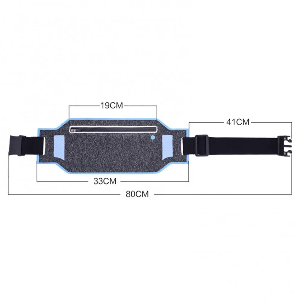 방수 러닝 허리 가방 울트라 얇은 야외 스포츠 허리 파우치 유니섹스 사이클링 하이킹 휴대폰 벨트 허리 가방