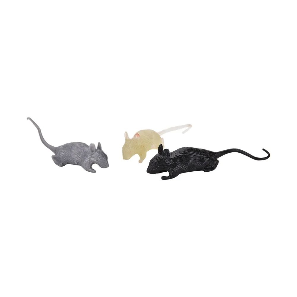 1/2Pcs/set Mouse Toy Mice Rubber Mouse Rats Figurines Realistic Toy Scary Joke Plastic Craft Funny Gifts for Friends