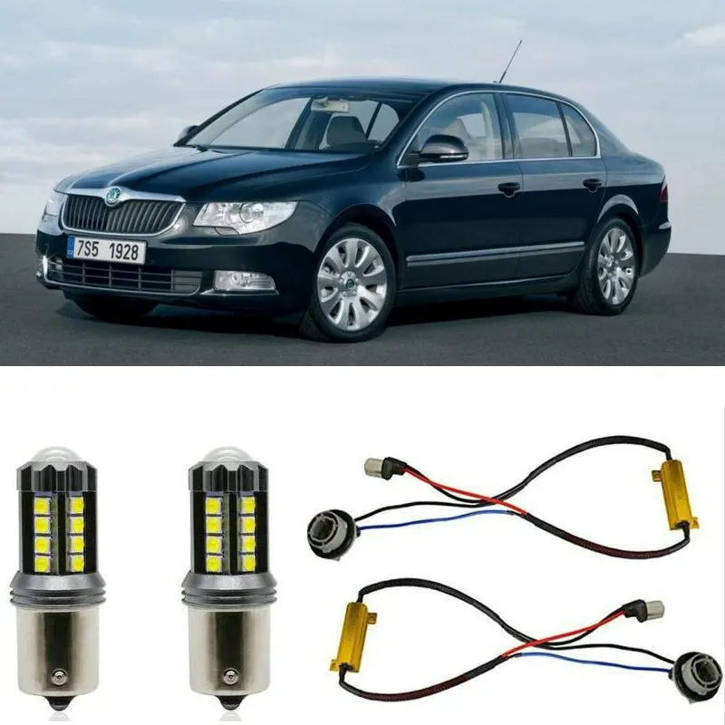 

Fog lamps for SKODA SUPERB 2 II 3T4 Estate 3T5 Stop lamp Reverse Back up bulb Front Rear Turn Signal error free 2pc