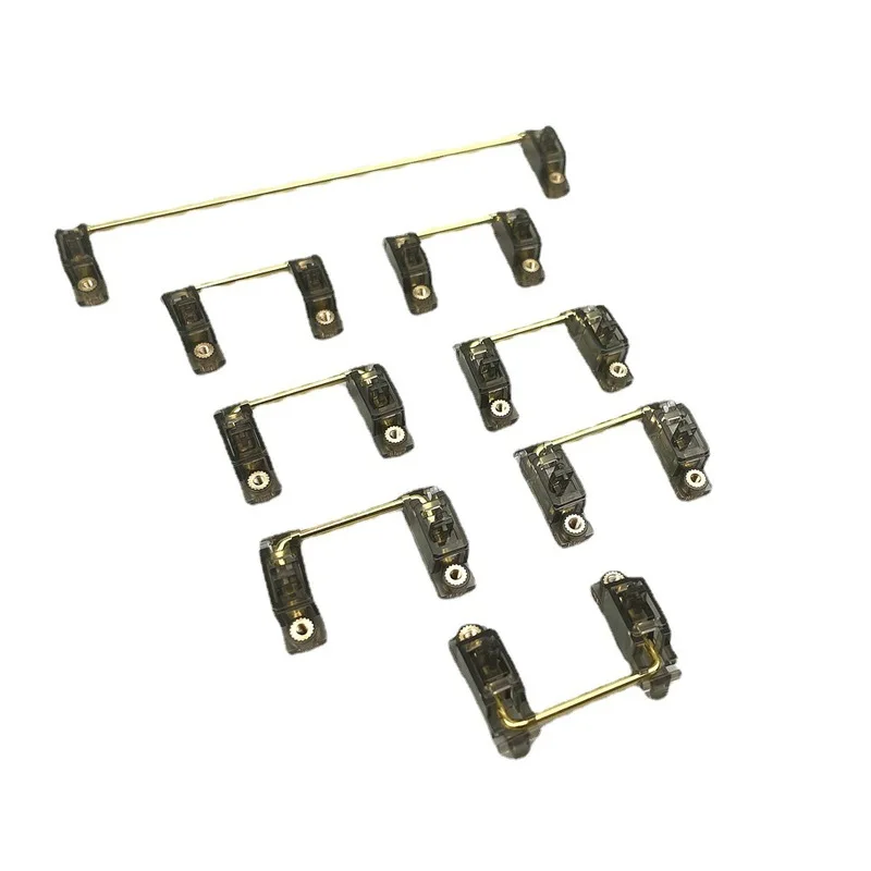 

PCB 6.25u 2u Gold Plated Screw Satellite Shaft 87 104 Set Mechanical Keyboard Transparent Purple Blue Pink Yellow Black