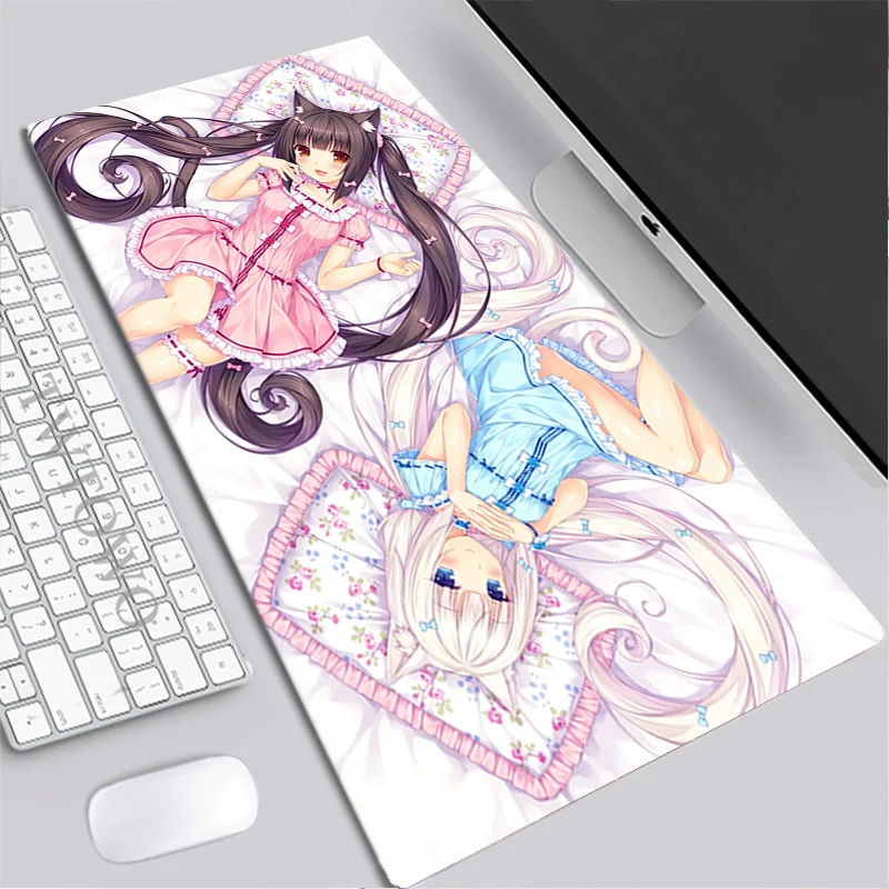 Tappetino per Mouse XXL Home HD Computer Desk Mat s tappetini per Mouse Nekopara tappeto Gamer Office Laptop tappetino per Mouse morbido tappetino