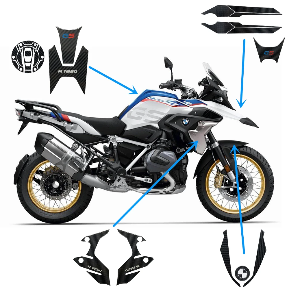 

R1250GS 3D Fairing Emblem Sticker Decal Motorcycle Body Full Kits Decoration Sticker For For BMW R1250 GS R 1250 GS R 1250GS HP