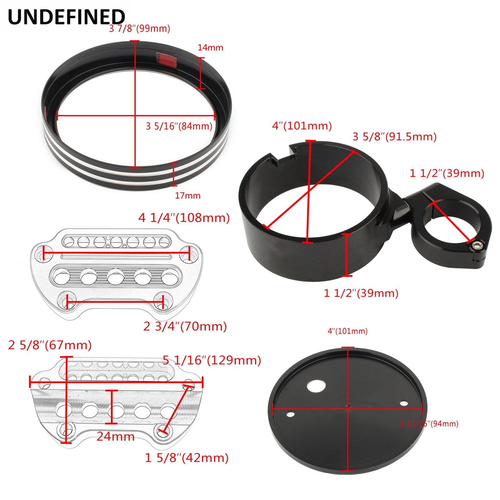 Motorcycle Side Mount Instrument Speedometer Bracket Indicator Handlebar Top Clamps For Harley Sportster XL883 XL1200 1995-2015