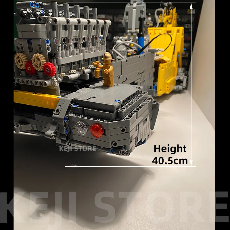 KEJI MOC-49777 Liebherr L586 Large Wheel Loaders Engineering Vehicle Remote Control Building Blocks Model Bricks Kit Kids Gift