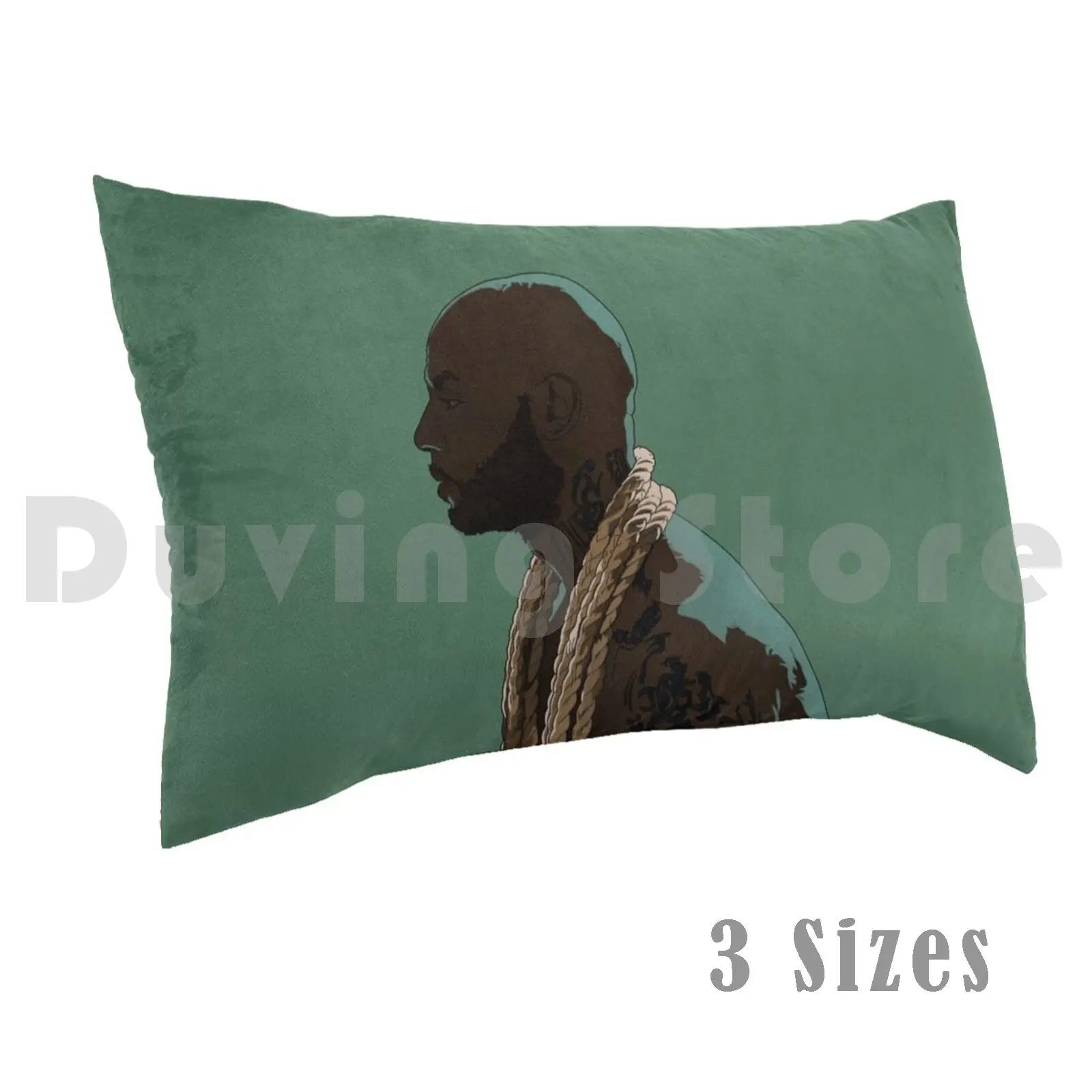 Funda de almohada con retrato transparente Rap Damso Hip Hop Rap Fr Kopp 92i Elie Yaffa Trono Pirata Ratpi