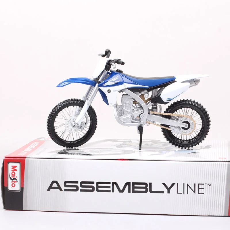 Maisto Assembly line 1:12 scales Yamaha YZ450F Motorcross bike model Diecasts & Toy Vehicles motorcycle dirt children\'s DIY toy