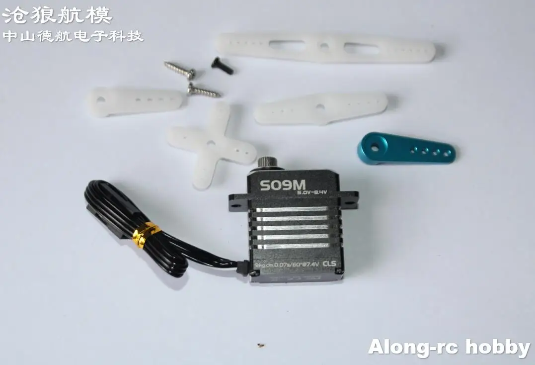 

KINGMAX S09M Servo 20g 9kg.cm Digital Metal Steel Gears Mini Servos for 450 Helicopter Robot Swash Plate RC Airplane Plane Part