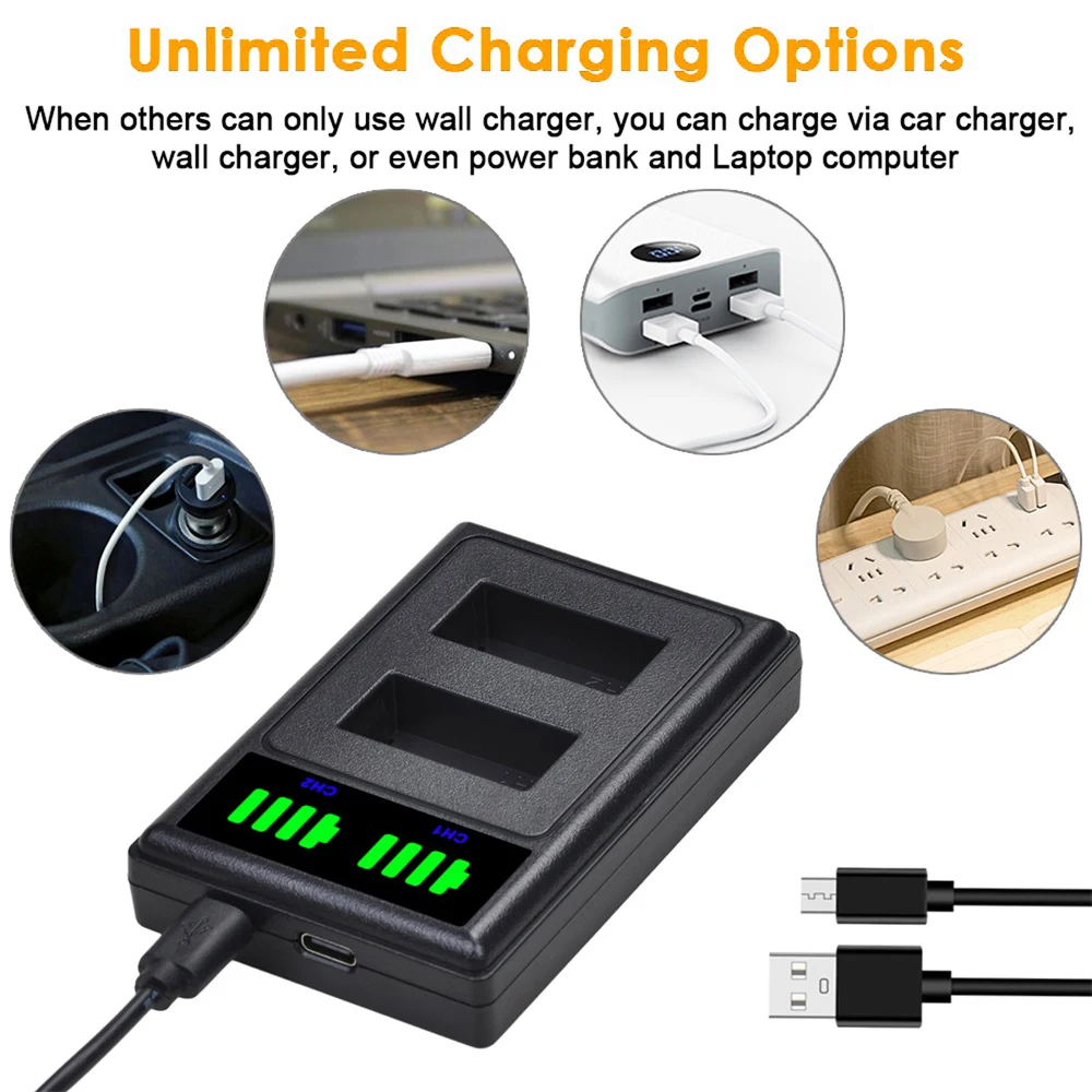 EN-EL20a EN-EL20 بطارية/شاحن لنيكون Coolpix P1000 P950 1 J1 J2 J3 DL24-500 Blackmagic جيب سينما كاميرا