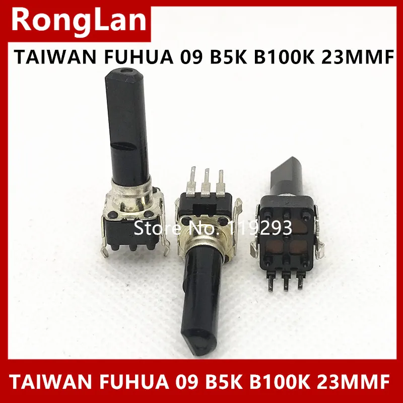 

[BELLA] FUHUA 09 Vertical Single potentiometer B5K B100K D-shaft 30MM handle 23MMF Potentiometer imports--10PCS/LOT